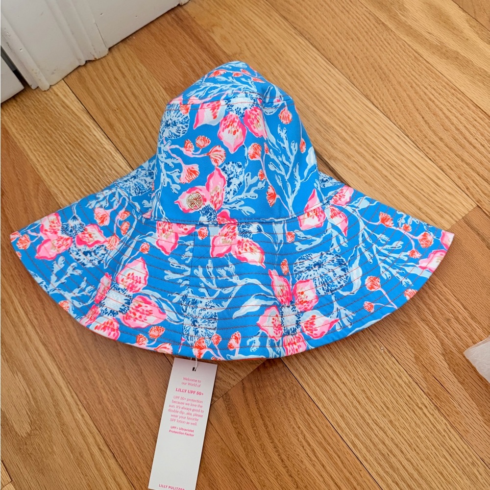 Lilly Pulitzer Vibrant Blue and Pink Hat